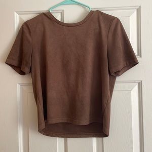 Zara suede top